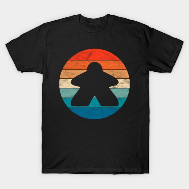 Vintage Meeple Boardgame T-Shirt by ChadPill